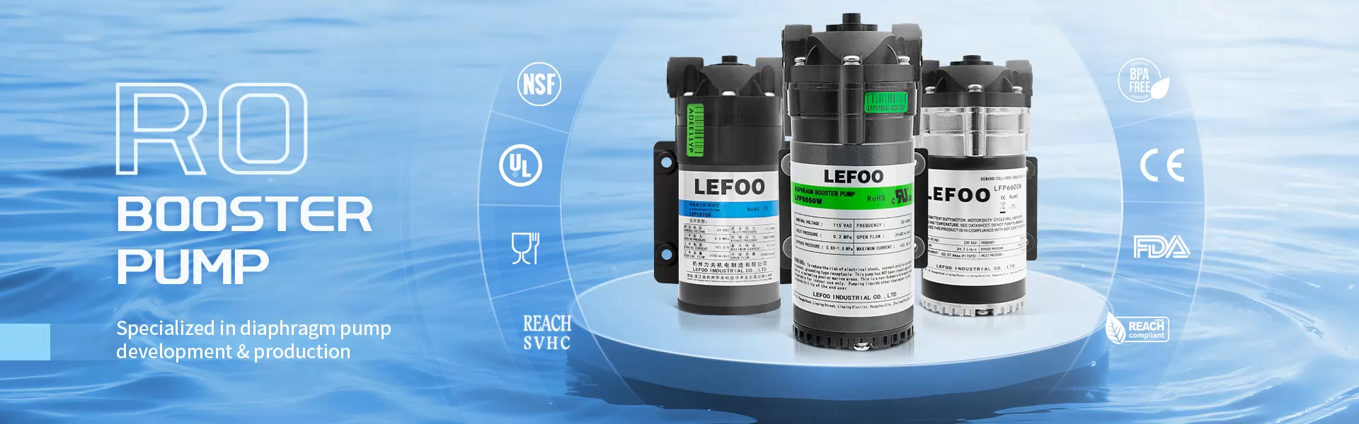 مضخة معززة بتيار مستمر 12 فولت