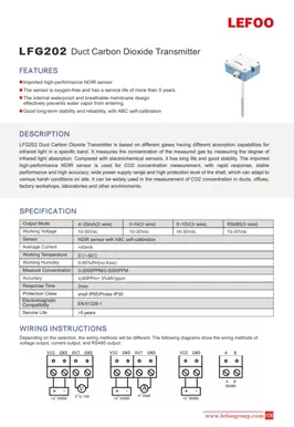 جهاز إرسال ثاني أكسيد الكربون لقناة lefg202