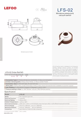 مفتاح ضغط وفراغ مصغر